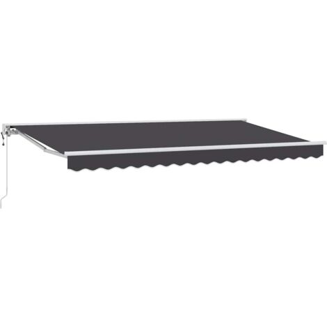 vidaXL  Awning Frame  Anthracite 350 x 200 cm Polyester with PU coating