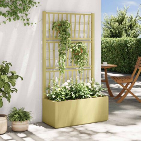Serre Jardin En Bois De Sapin Gris 114x80x50 Cm – Abri Plantes Légumes Fleurs Patio Terrasse – Couvercle à Charnière