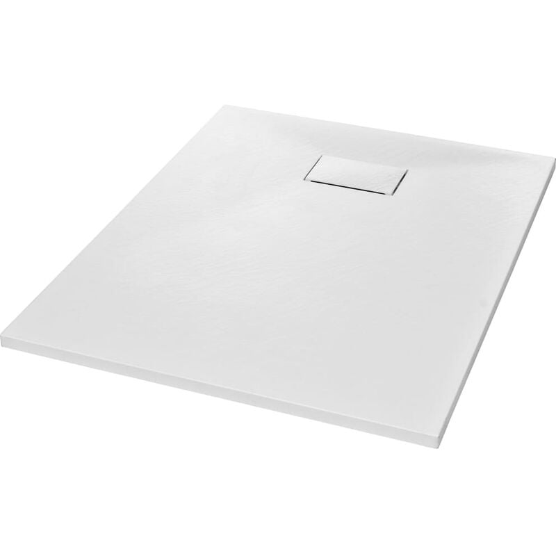 Inlife Bac de douche smc Blanc 100 x 80 cm