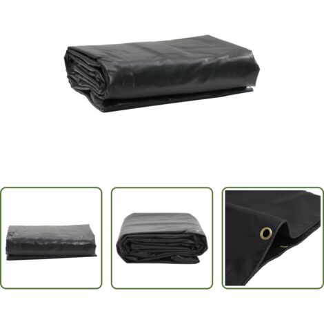 vidaXL Bâche anti-moisissures -  Bâche anthracite 4x8 m 650 g/m²