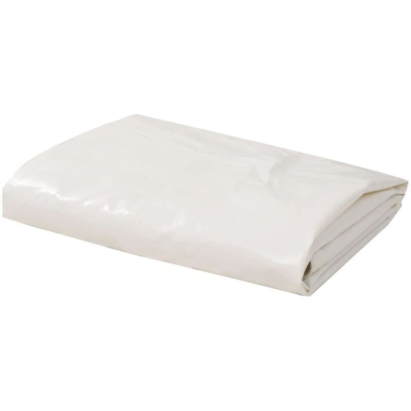 Bâche 650 g / m² 3 x 4 m Blanc