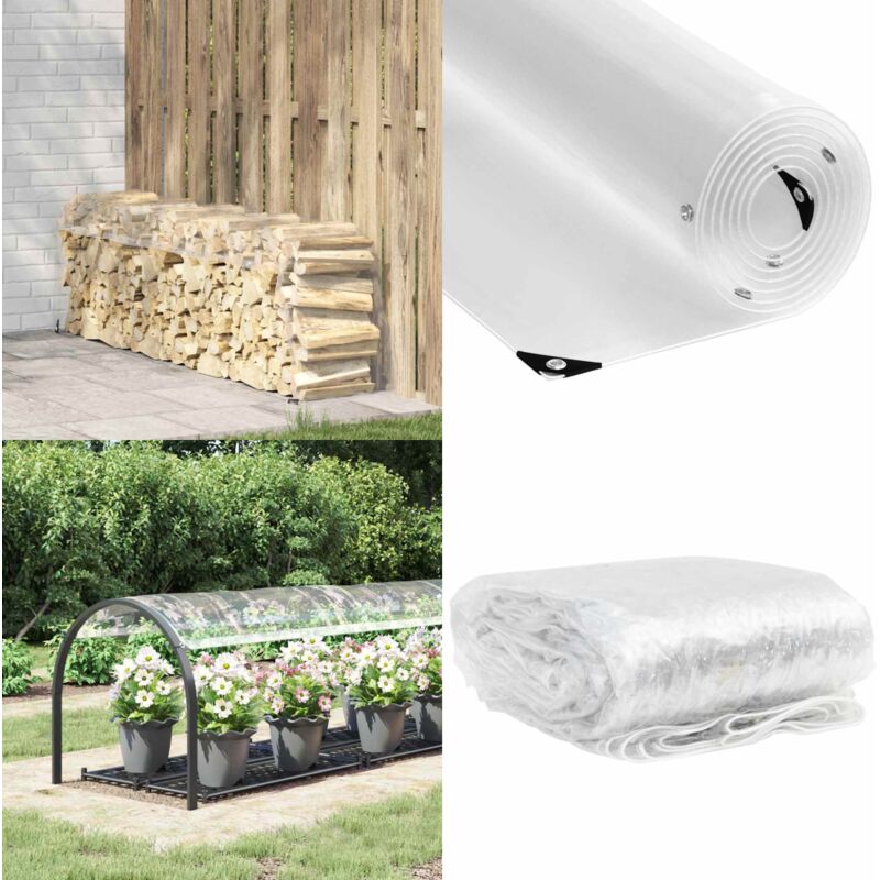 Vidaxl - Bâche transparente avec œillets 1x5 m pvc