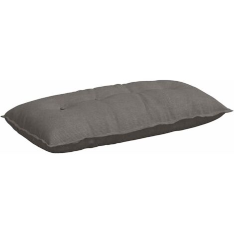 vidaXL  Back Pillow  Light Grey 100 x 50 cm Corduroy Fabric