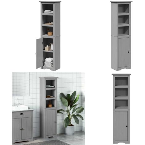 vidaXL Badschrank BODO Grau 44x30x160 cm