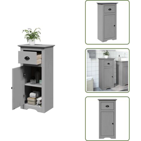 vidaXL Badschrank BODO Grau 44x30x90 cm