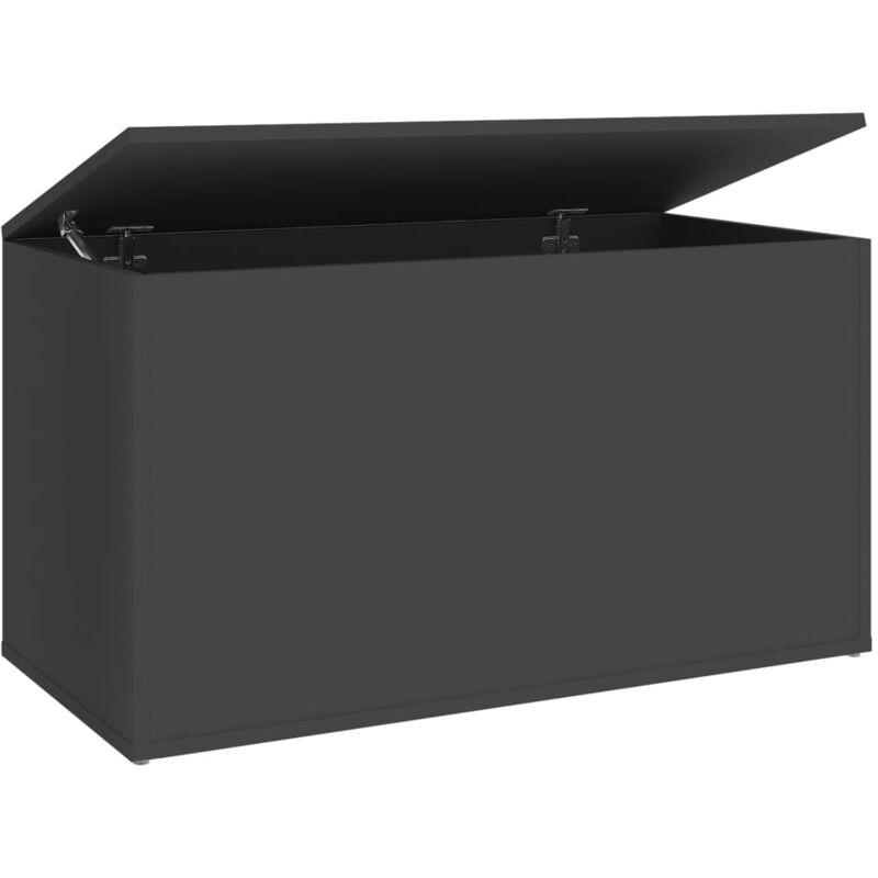 

Baúl de almacenamiento aglomerado gris 84x42x46 cm - Gris - Vidaxl