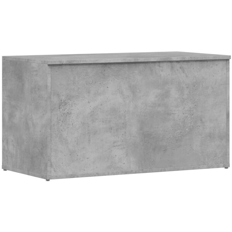 

Baúl de almacenamiento aglomerado gris hormigón 84x42x46 cm - Gris - Vidaxl