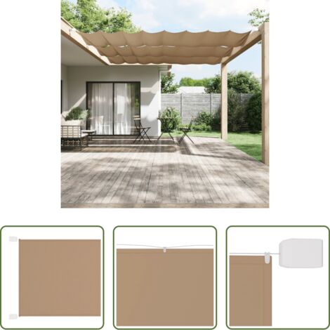 vidaXL Balcone -  Paravento Verticale Grigio Talpa 140x420 cm in Tessuto Oxford