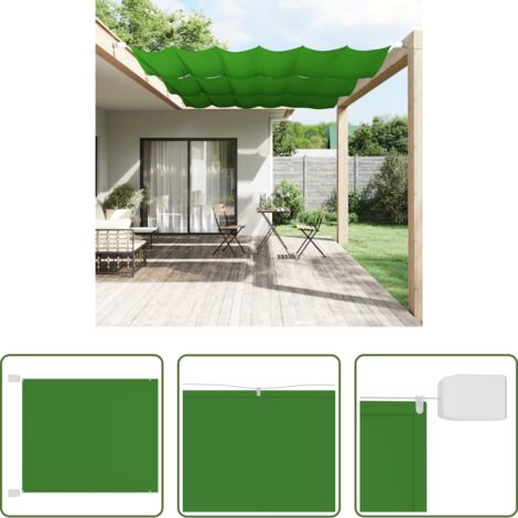 vidaXL Balcone -  Paravento Verticale Verde Chiaro 140x270 cm in Tessuto Oxford