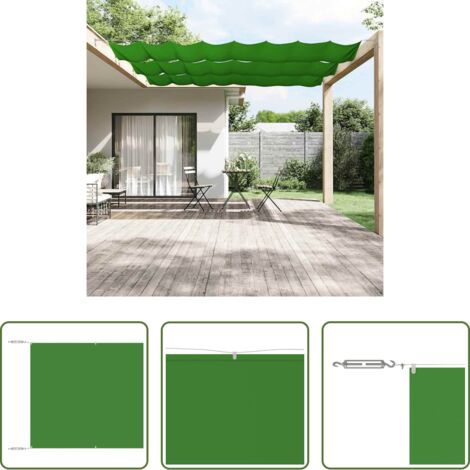 vidaXL Balcone -  Paravento Verticale Verde Chiaro 60x800 cm in Tessuto Oxford