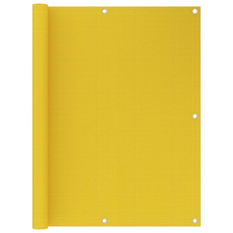 Balcony Screen Yellow 120x400 Cm Hdpe Vidaxl