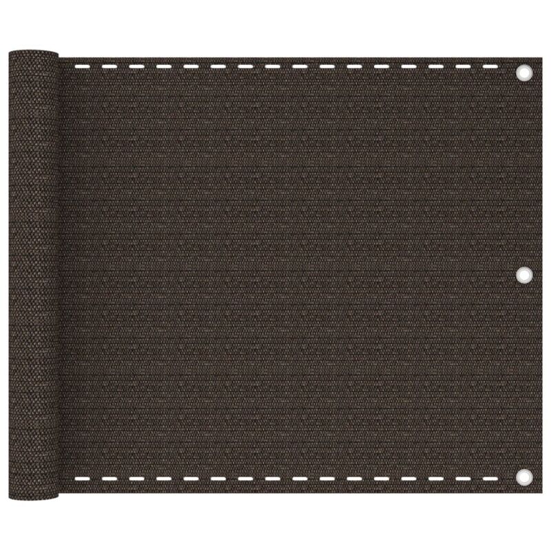 Balcony Screen Brown 75x300 Cm Hdpe Vidaxl