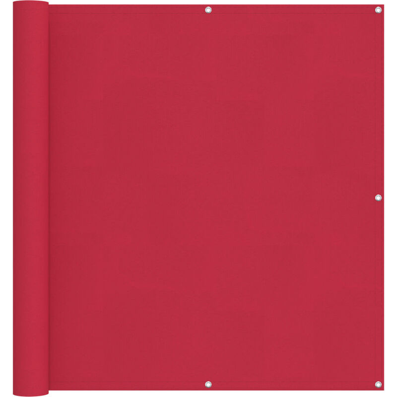 Balcony Screen Burgundy 120 X 300 Cm Pu Coated Oxford Alu Vidaxl