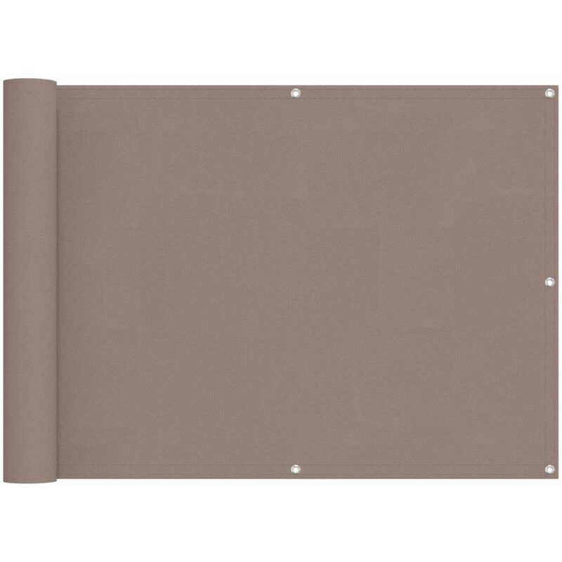 Balcony Screen 75 X 200 Cm Pu Coated Oxford Alu Vidaxl