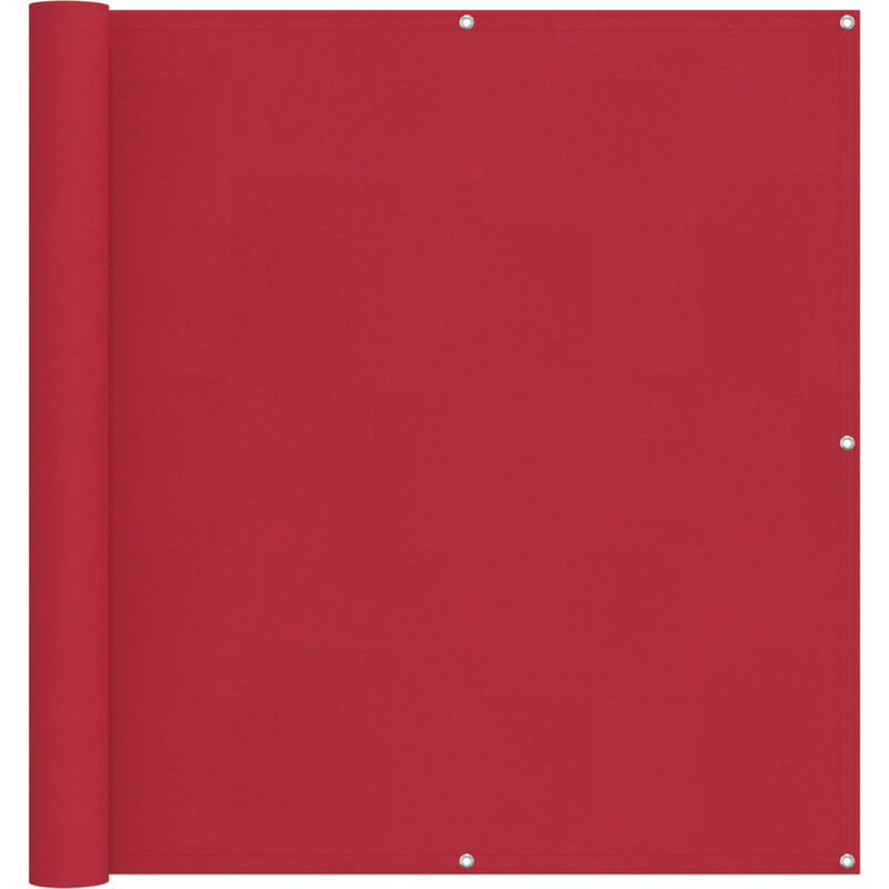 Balcony Screen Red 110 X 300 Cm Oxford Fabric Vidaxl
