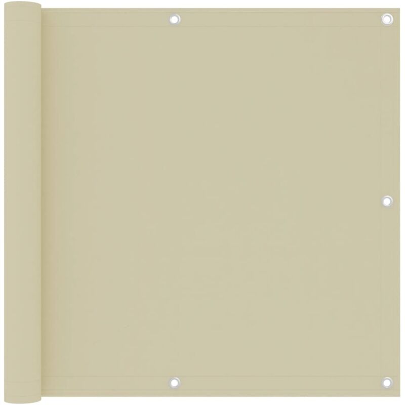 Balcony Screen Cream 90x300 Cm Oxford Fabric Vidaxl