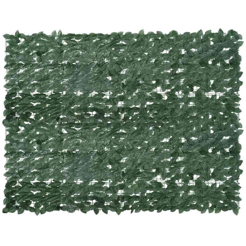 Balcony Screen With Dark Green Leaves 200x150 Cm Vidaxl