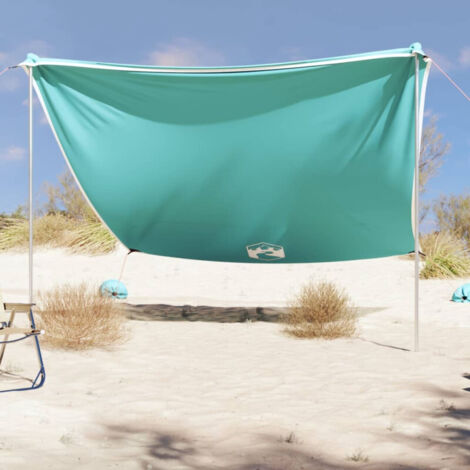 vidaXL Baldacchino da Spiaggia con Ancore per la Sabbia 304x300