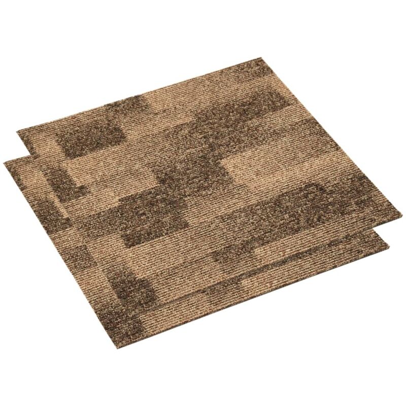 

Baldosas de moqueta de suelo 20 unidades 5 m² marrón - Marrón - Vidaxl