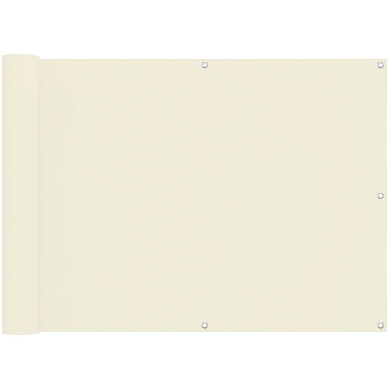 Balkonsichtschutz Creme 75 X 200 Cm Oxford-stoff Vidaxl