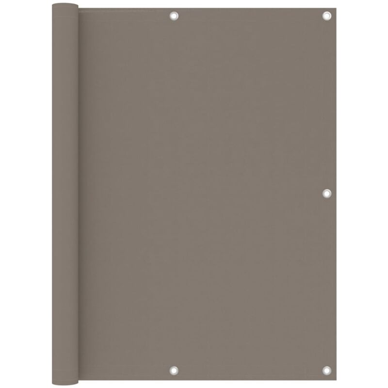 Balkon-sichtschutz Taupe 120x500 Cm Oxford-gewebe Vidaxl
