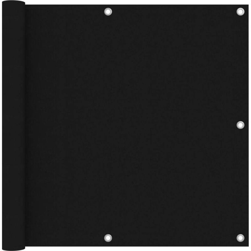 Balkon-sichtschutz Schwarz 90x500 Cm Oxford-gewebe Vidaxl