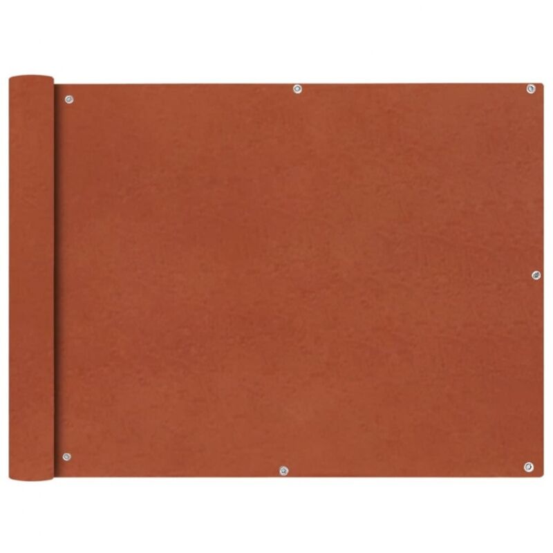 Balkonsichtschutz Oxfordgewebe 90x400 Cm Terracotta Vidaxl