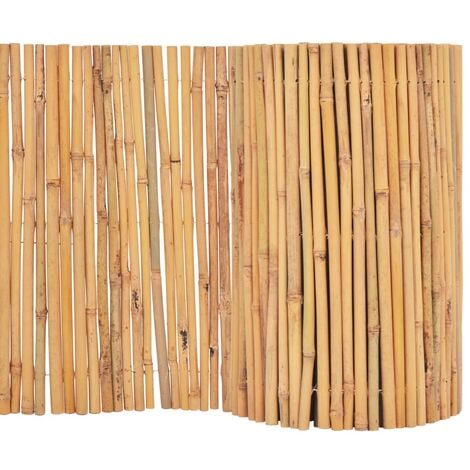main image of "vidaXL Bamboo Fence Outdoor Lawn Screen Border Edging Barrier Fence Panel Garden Decor Decoration Border Fence Path Flowerbed Multi Sizes"