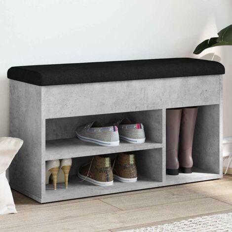 Banc | Banquette Pour Salon, Chambre Gris Foncé 70x30x30 Cm Velours