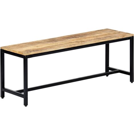 Relaxdays Lot 2 Bancs Salle à Manger Style Industriel - 51x108x32 Cm Noir