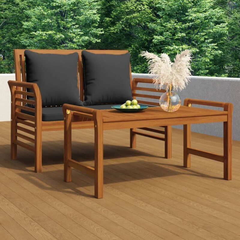 VidaXL - Sofabank akazienholz, One Size, Braun