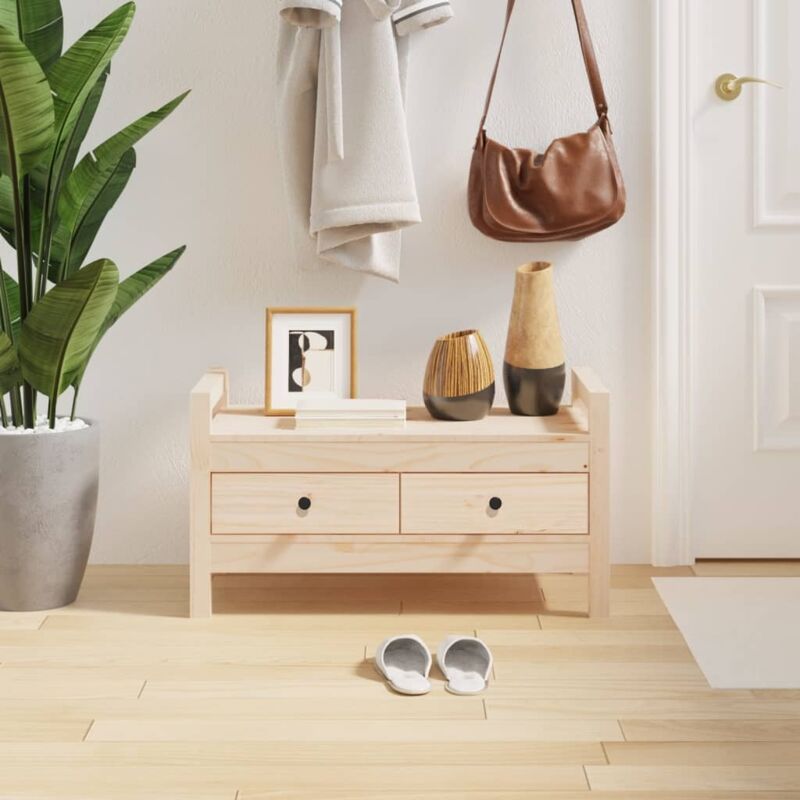 Vidaxl - Banc d'entrée 80x40x43 cm Bois de pin massif