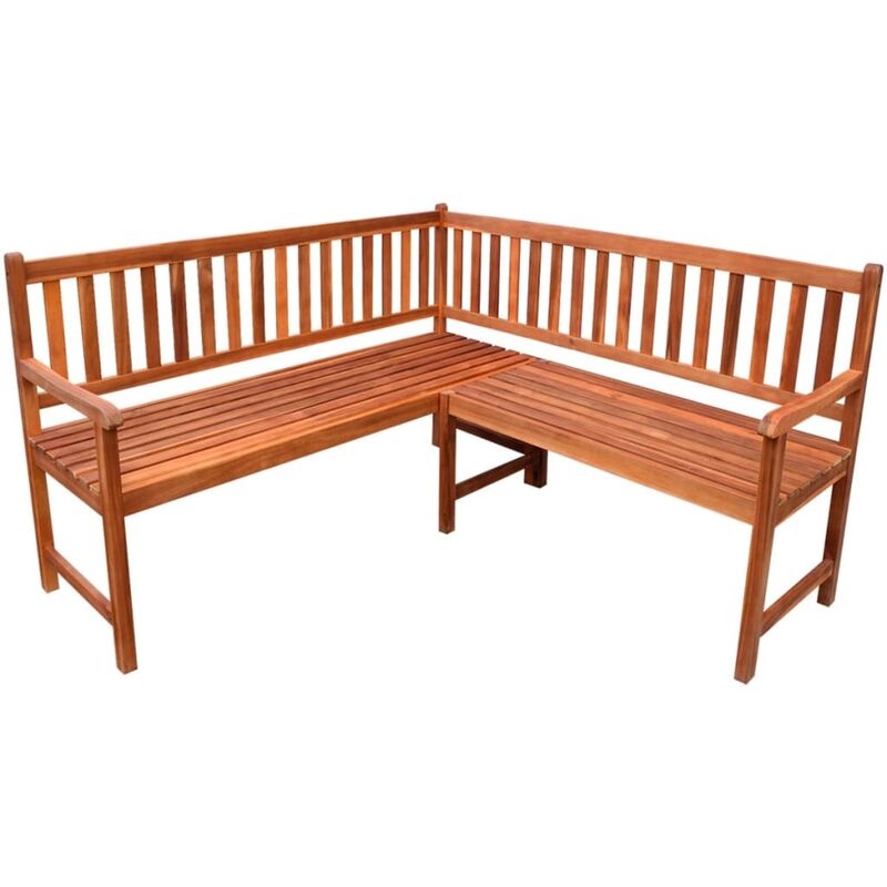 

Vidaxl - Banco de esquina de jardín 150 cm madera maciza de acacia - Marrón