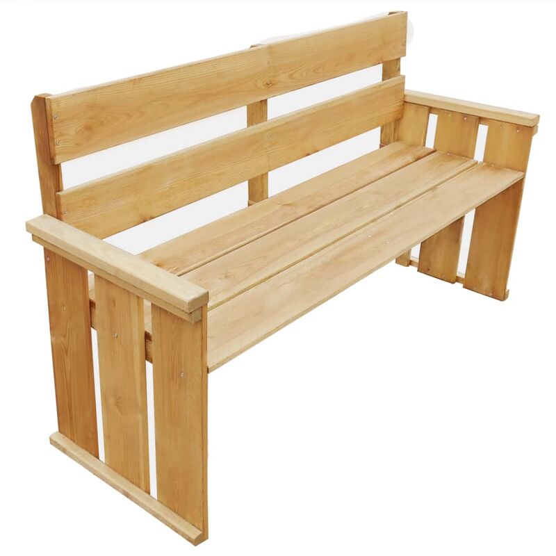

Vidaxl - Banco de jardín madera pino impregnada 160 cm - Marrón