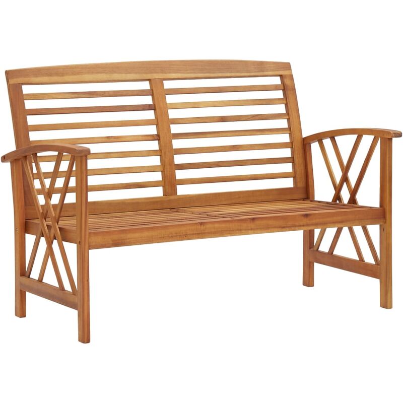 

vidaXL Banco de jardín madera de acacia maciza 119 cm - Marrón