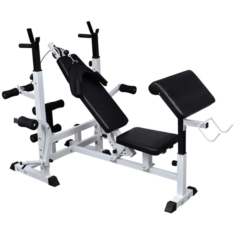 

Banco de musculación múltiple - Negro - Vidaxl
