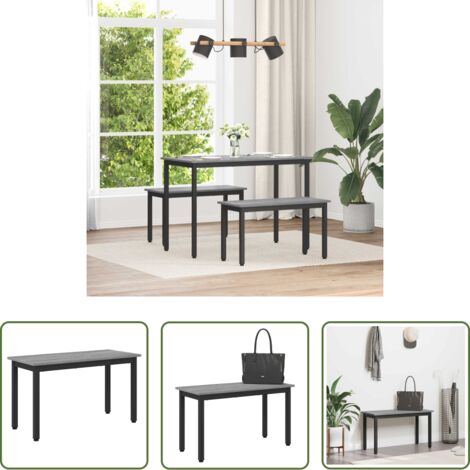 vidaXL Banco moderno -  Banco Gris Sonoma 80 x 35 x 45 cm Madera de ingeniería