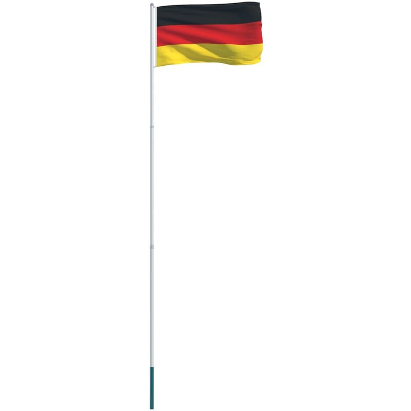 

vidaXL Bandera de Alemania y mástil de aluminio 4 m