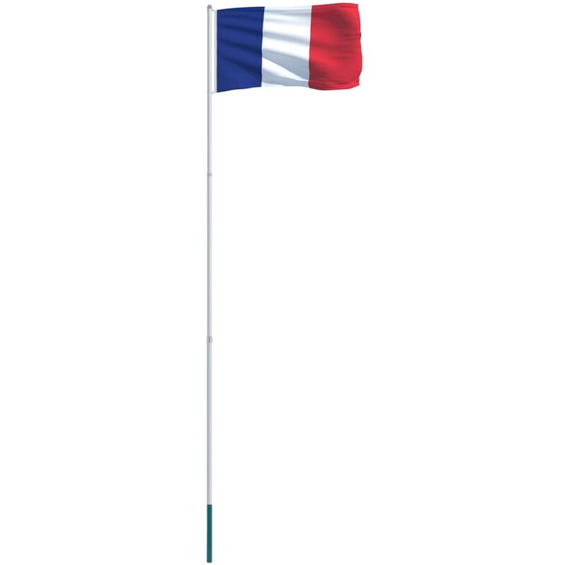 

vidaXL Bandera de Francia y mástil de aluminio 4 m