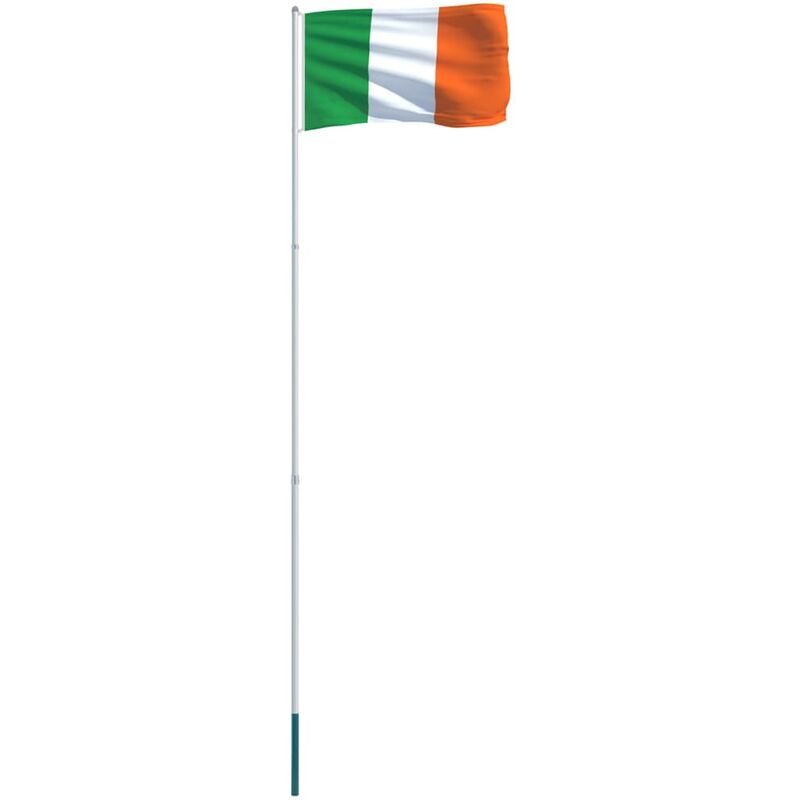 

vidaXL Bandera de Irlanda y mástil de aluminio 4 m