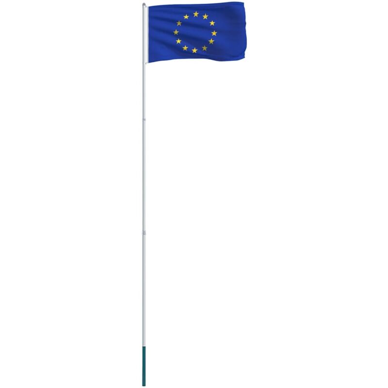 

vidaXL Bandera de la Unión Europea y mástil de aluminio 4 m