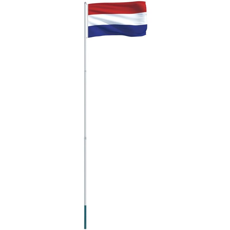 

vidaXL Bandera de Países Bajos y mástil de aluminio 4 m