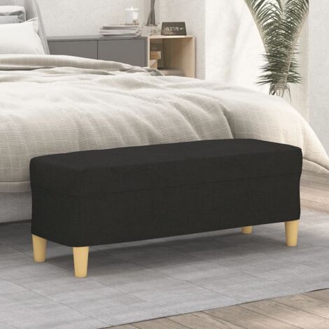 vidaXL Bank Schwarz 100x35x41 cm Stoff