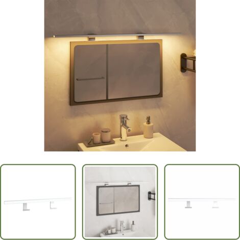 vidaXL Baño -  Lámpara de espejo LED blanco cálido 13 W 3000 K 80 cm