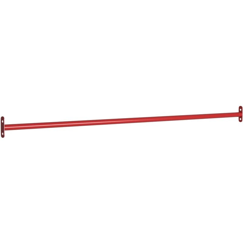 

Barra horizontal de gimnasia de acero rojo 125 cm - Vidaxl