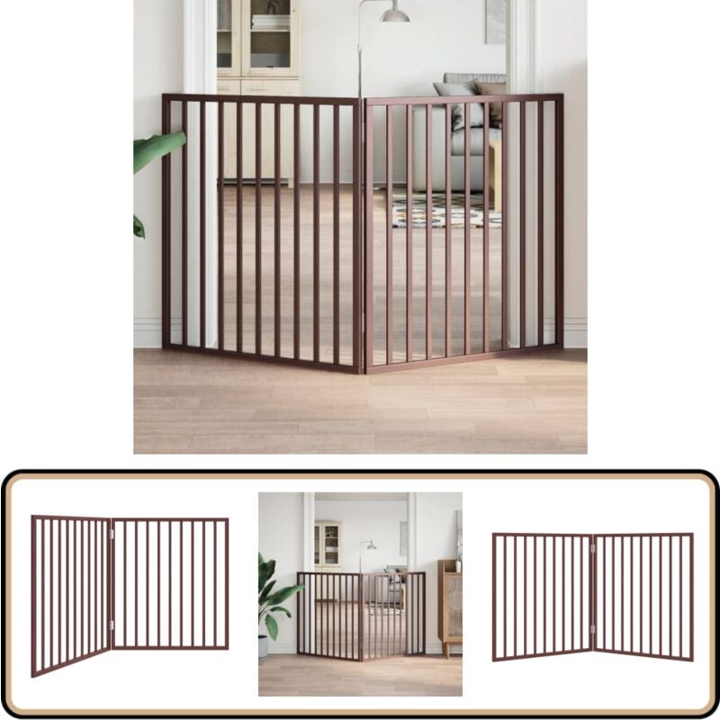 Vidaxl - Barrière pour chien pliable 2 panneaux 160 cm bois de peuplier
