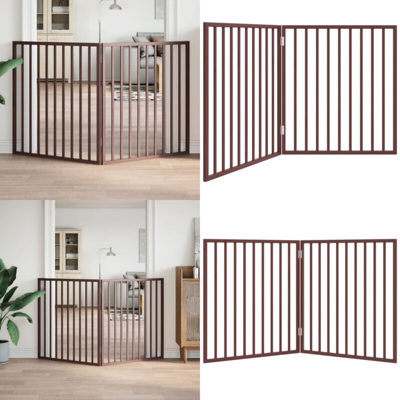 Vidaxl - Barrière pour chien pliable 2 panneaux 160 cm bois de peuplier