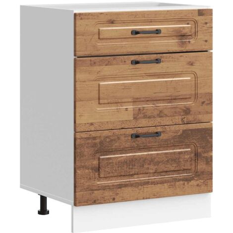 vidaXL Base da Cucina Kalmar Legno Vecchio in Legno Multistrato