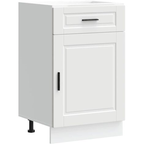 vidaXL Base da Cucina Porto Bianco in Legno Multistrato
