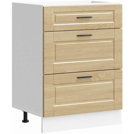 vidaXL Base da Cucina Porto Rovere Sonoma in Legno Multistrato
